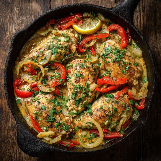 Savory Pepperoncini Chicken Skillet: Your Easy Weeknight Delight 3 Savory Pepperoncini Chicken Skillet: Your Easy Weeknight Delight - Recipe Image