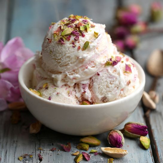 Rose Pistachio Ice Cream – Easy Dessert Recipe