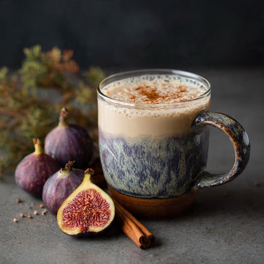 Creamy Fig Vanilla Milk Tea for Cozy Moments Recipe - Recipe Image