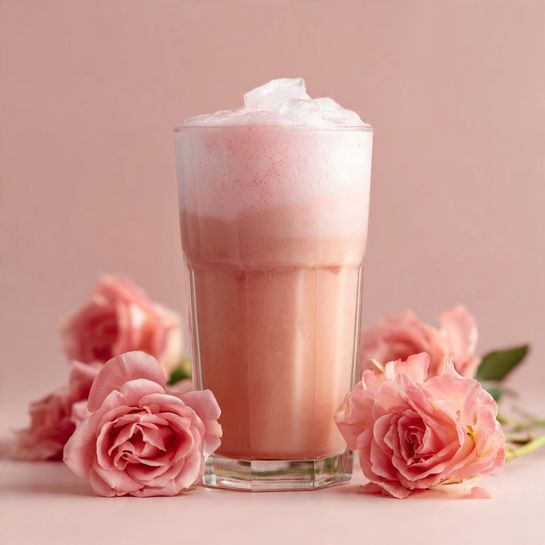 Indulge in Pink Rose Cold Foam for Your Perfect Iced Coffee Recipe - Recipe Image