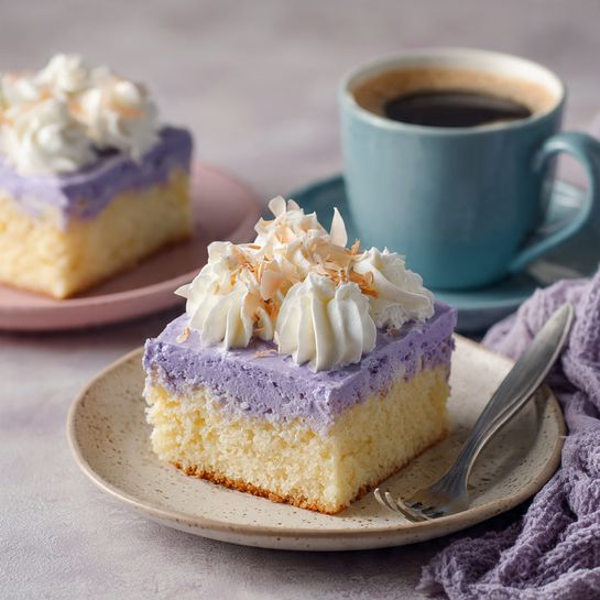 Ube Tres Leches Cake: Indulge in Creamy Tropical Bliss Recipe - Recipe Image