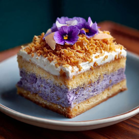 Ube Tres Leches Cake: Indulge in Creamy Tropical Bliss Recipe - Recipe Image