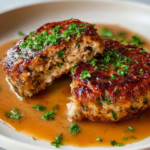 Juicy Turkey Patties with Gravy