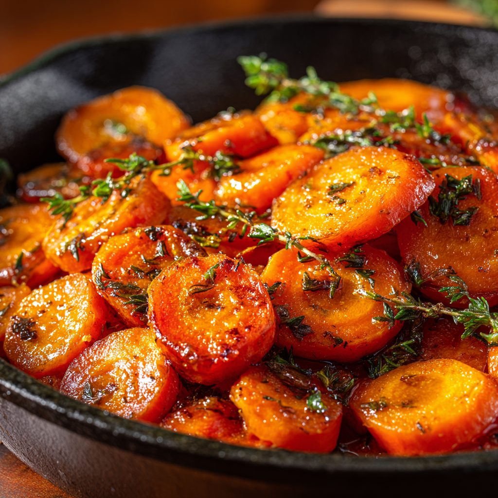 Honey Glazed Carrot Skillet Recipe