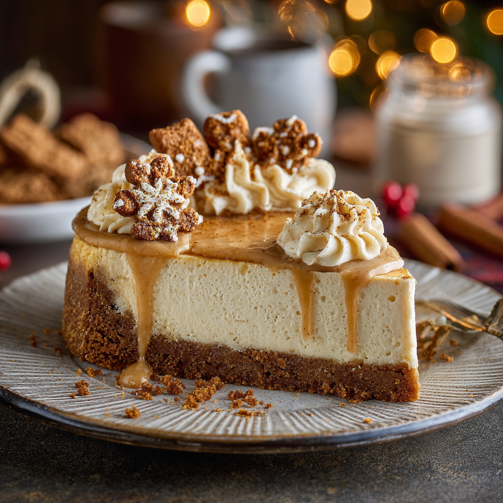 Gingerbread Spice Cheesecake Recipe - Recipe Image