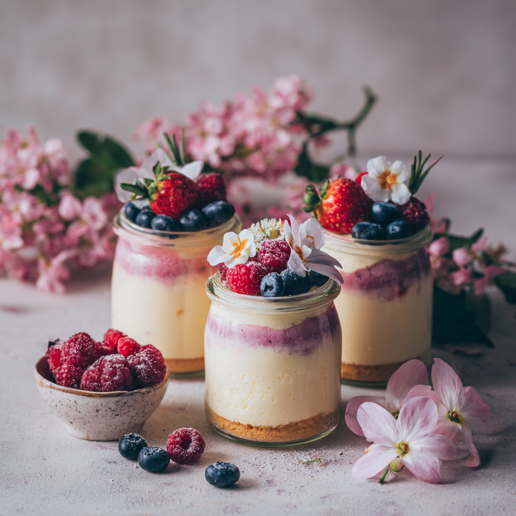 Vanilla Berry Cloud Dessert: Light & Airy Treat Recipe - Recipe Image