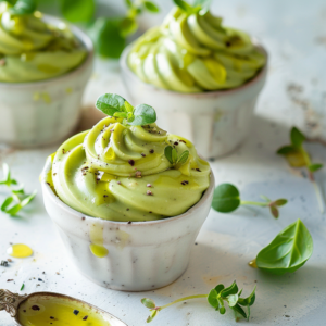Avocado Herb Savory Mousse: Green Umami Bite Recipe