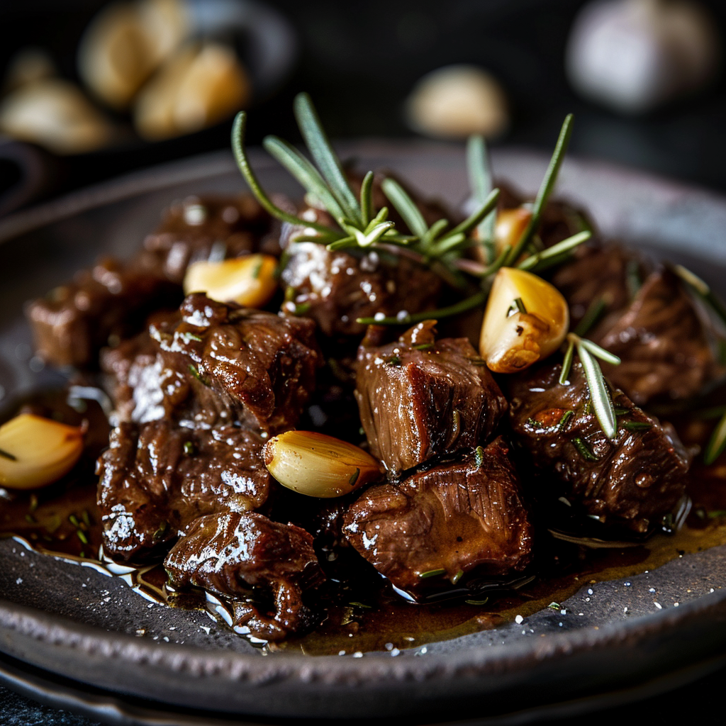 Slow Braised Garlic Beef Chunks Recipe