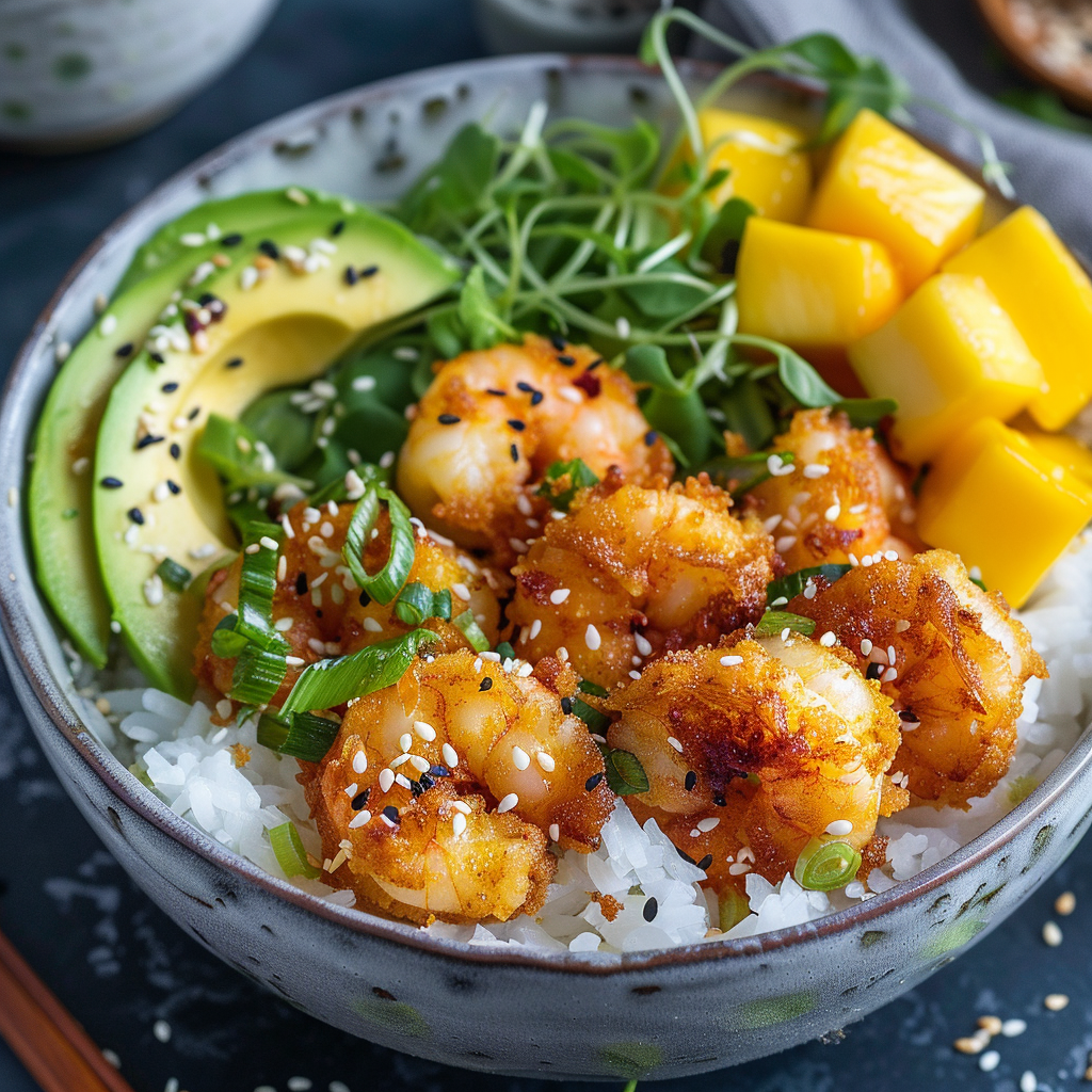 Coconut Shrimp Rice Bowl Recipe