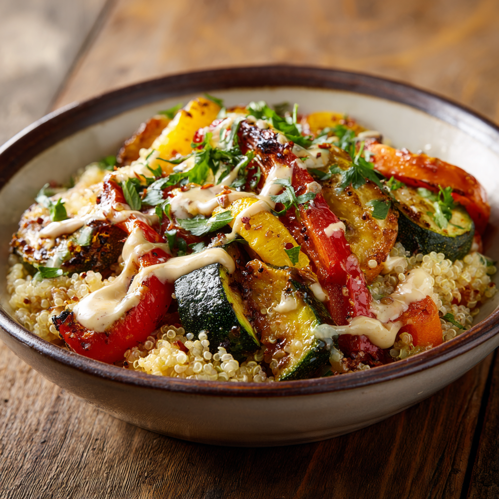 Roasted Vegetable Quinoa Bowl Recipe