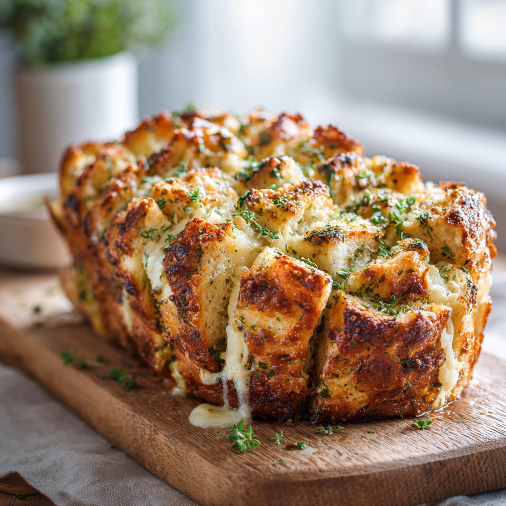 Parmesan & Herb Pull-Apart Bread Recipe - Recipe Image