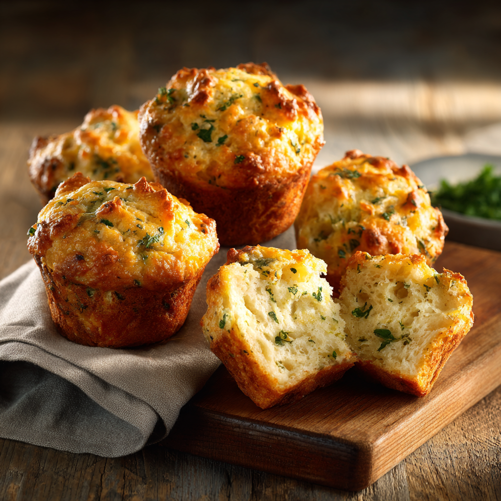 Cheese & Herb Savory Muffins Recipe