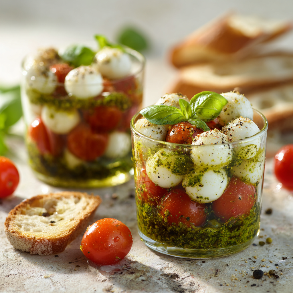 Caprese Pesto Cups Recipe