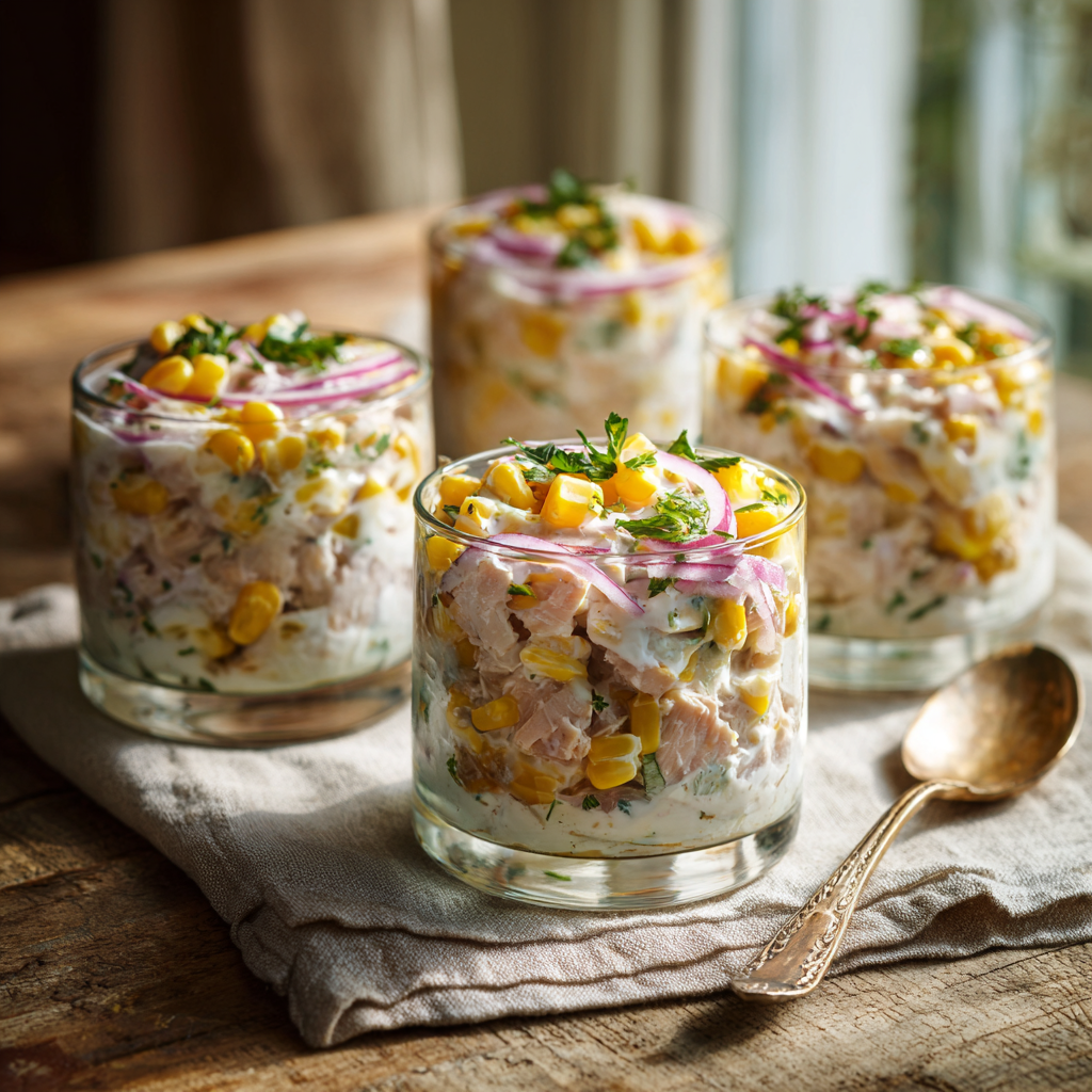 Tuna Sweet Corn Savory Cups Recipe
