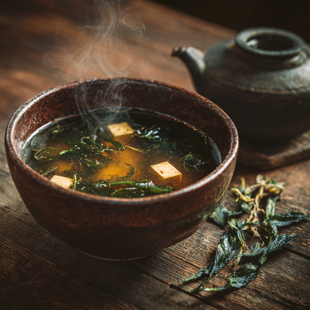 Homemade Miso Soup with Ginger (Vegan) Recipe