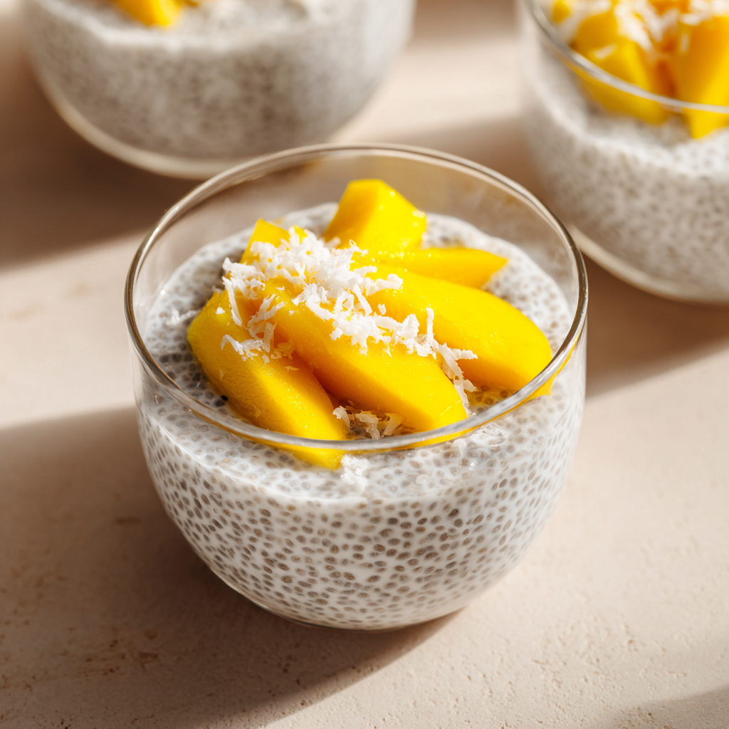 Mango Coconut Chia Pudding Recipe