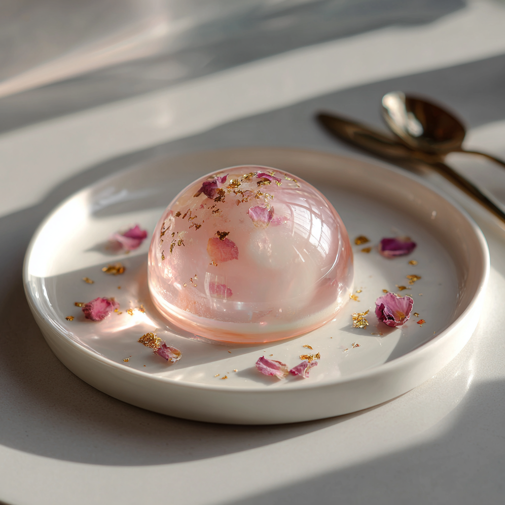 Lychee Rose Crystal Dome Recipe
