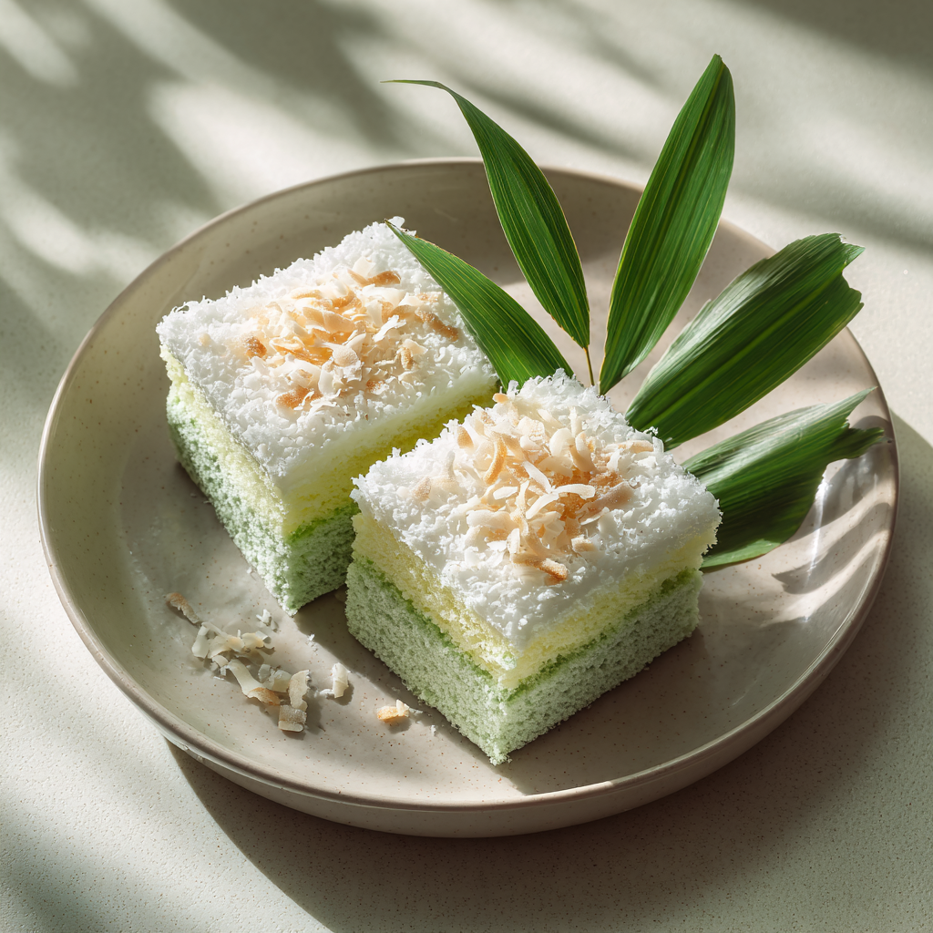 Coconut Pandan Cloud Cake Recipe