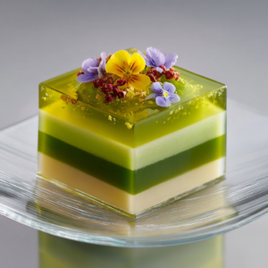 Matcha Yuzu Glass Cube Recipe