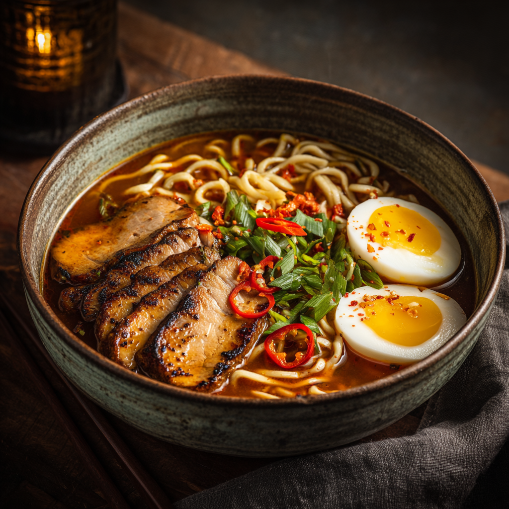Spicy Miso Ramen Bowl Recipe