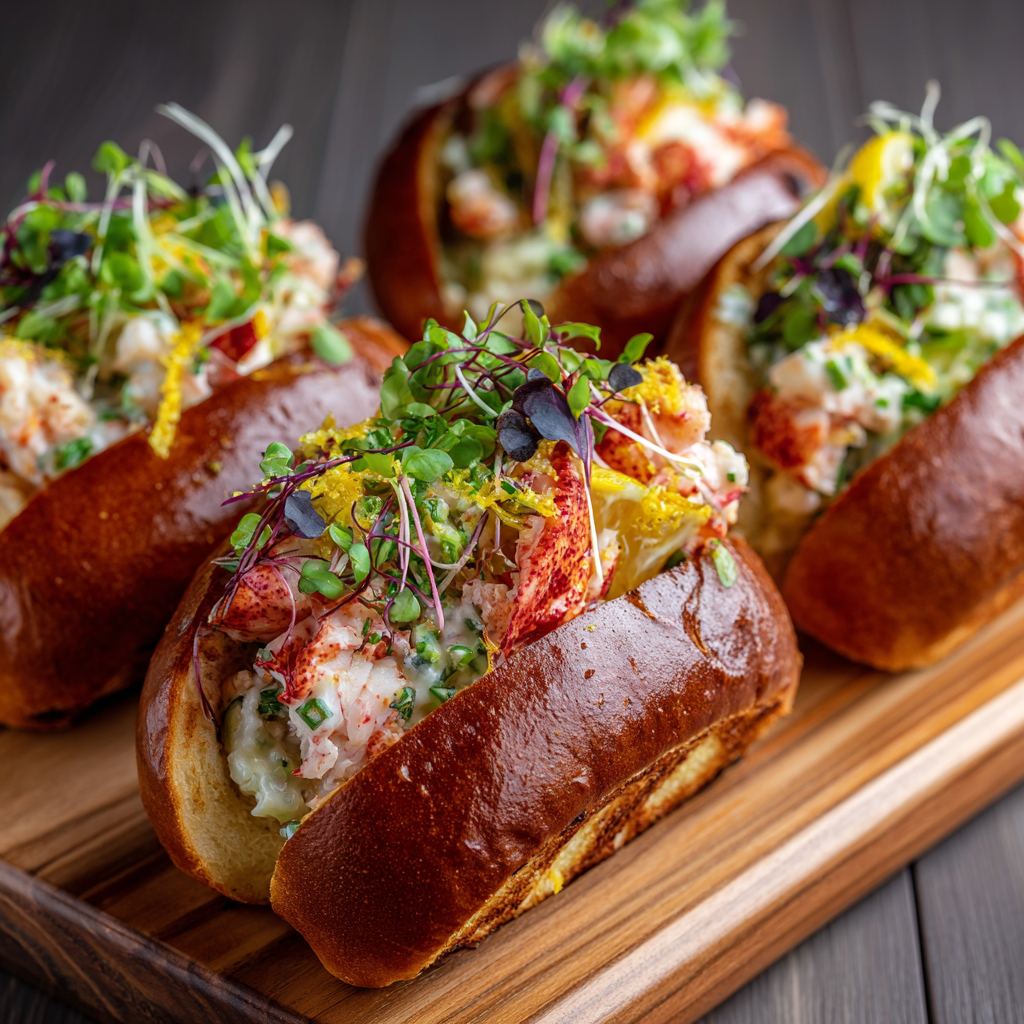 Spicy Lobster Garlic Butter Rolls Recipe