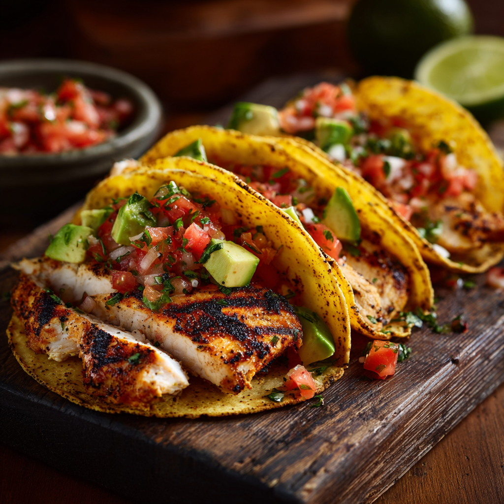 Chili Lime Grilled Chicken Tacos Recipe