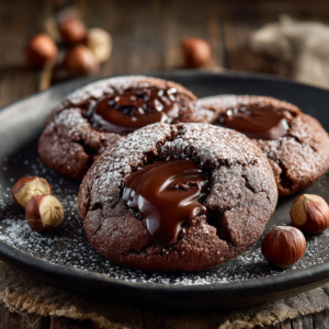 Chocolate Hazelnut Lava Cookies Recipe