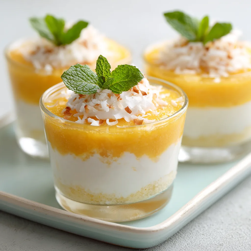 Mango Coconut Tres Leches Cups Recipe