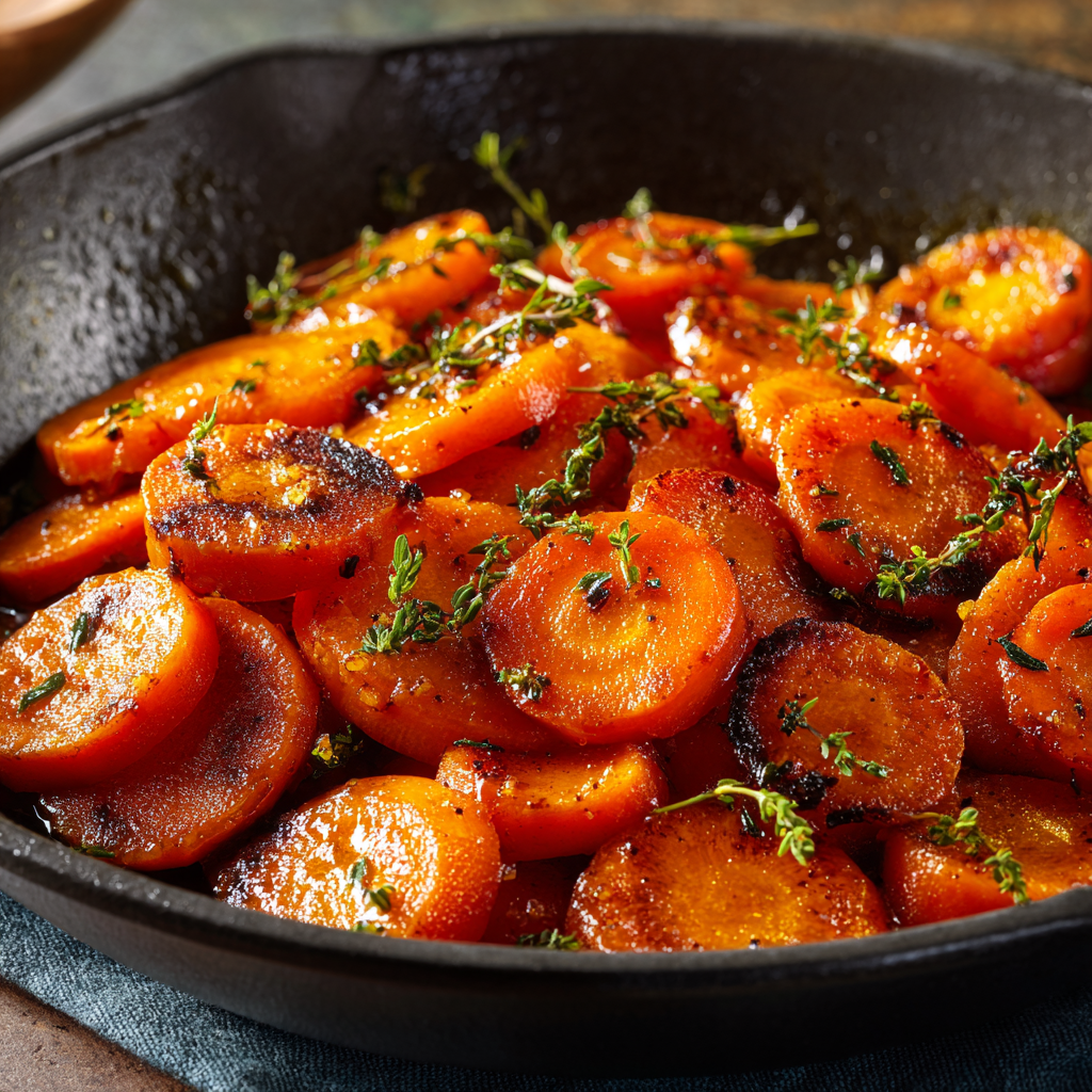Honey Glazed Carrot Skillet Recipe - Recipe Image