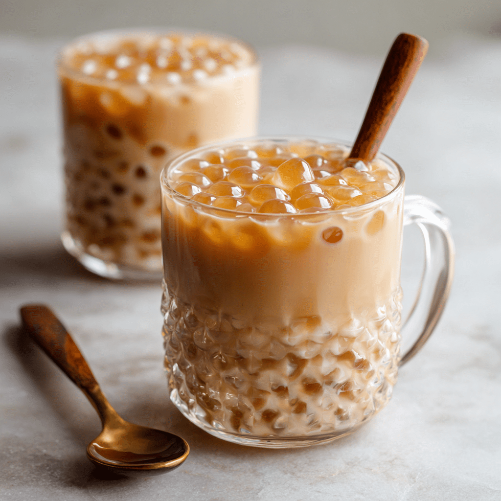 Sago Boba- Sago Milk Tea Recipe - Recipe Image