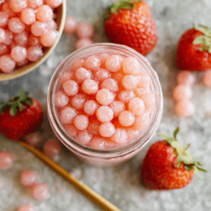 Strawberry Boba Pearls Recipe