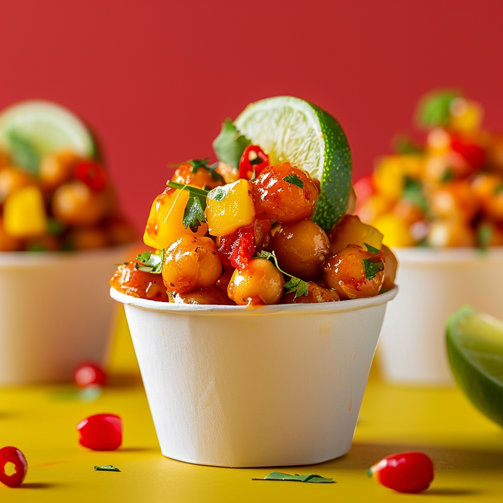 Mango Chili Chickpea Cups: Sweet Heat Snack Recipe