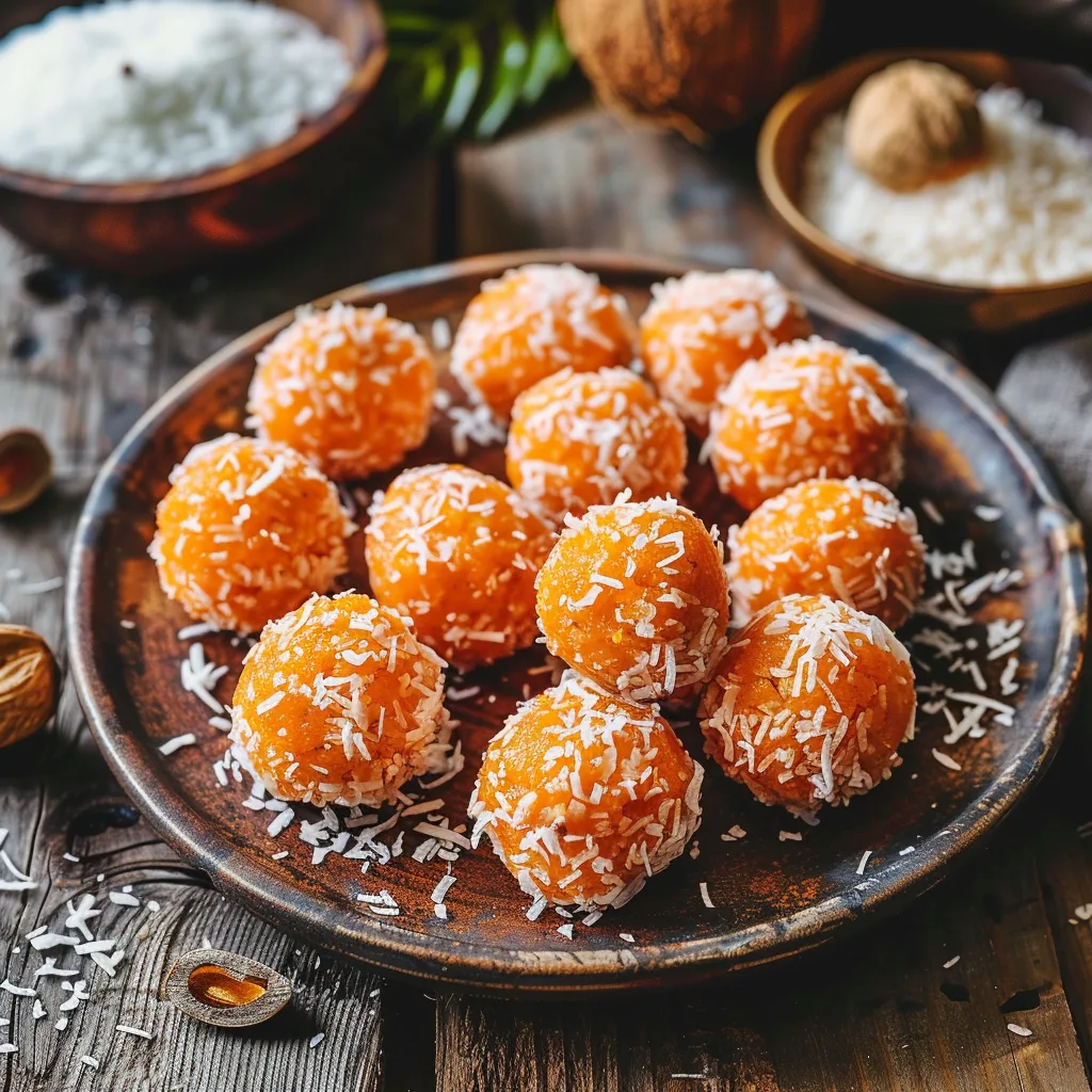 Carrot Coconut Energy Balls: Orange Power Bites Recipe - Recipe Image