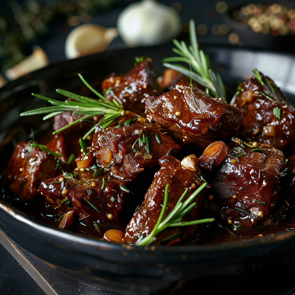 Slow Braised Garlic Beef Chunks Recipe - Recipe Image