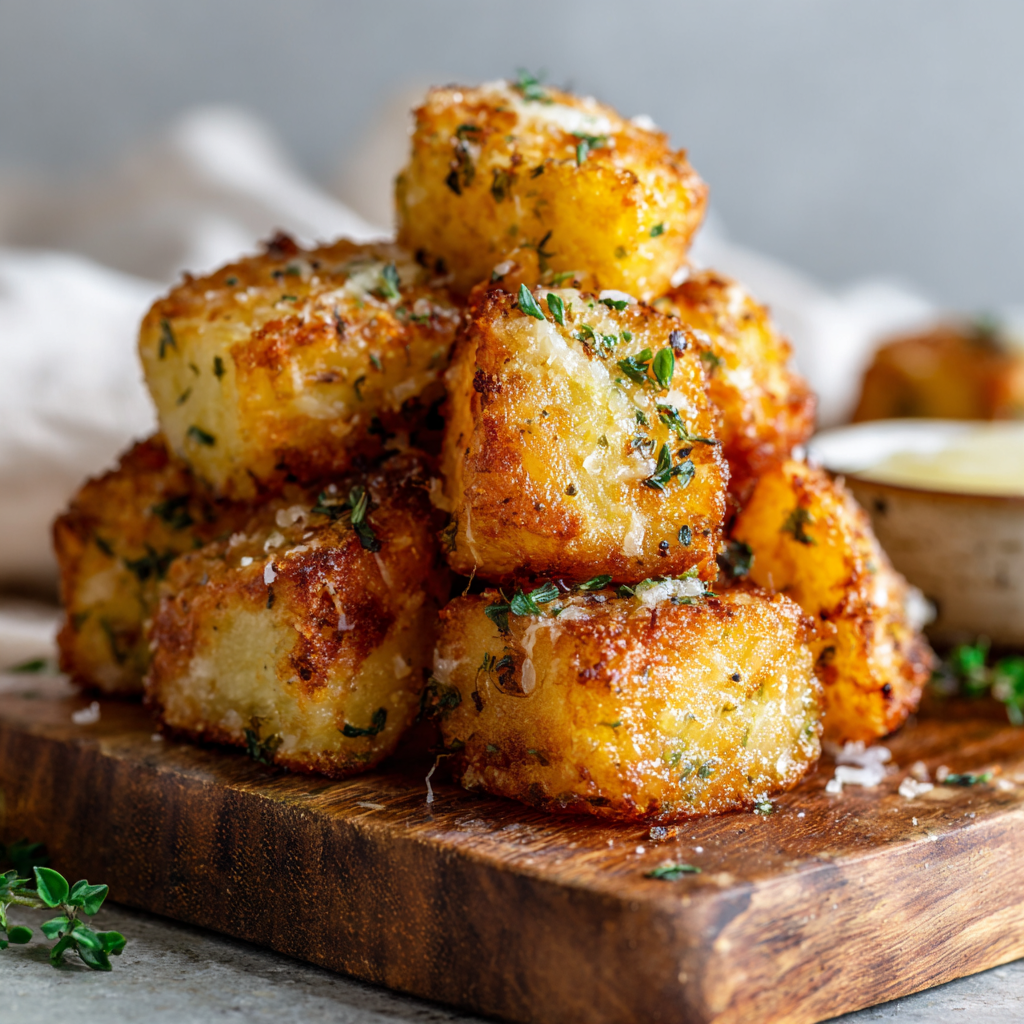Crispy Parmesan Potato Bites Recipe - Recipe Image