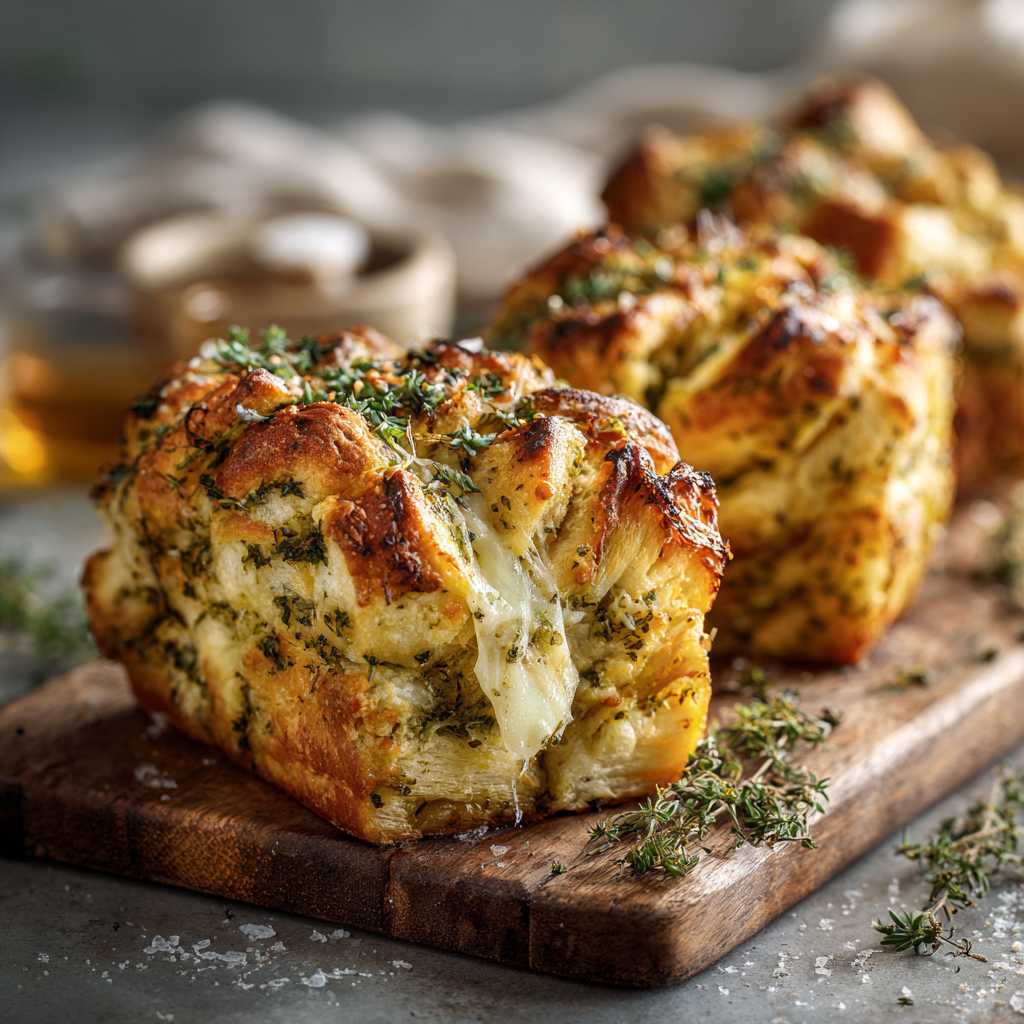 Parmesan & Herb Pull-Apart Bread Recipe