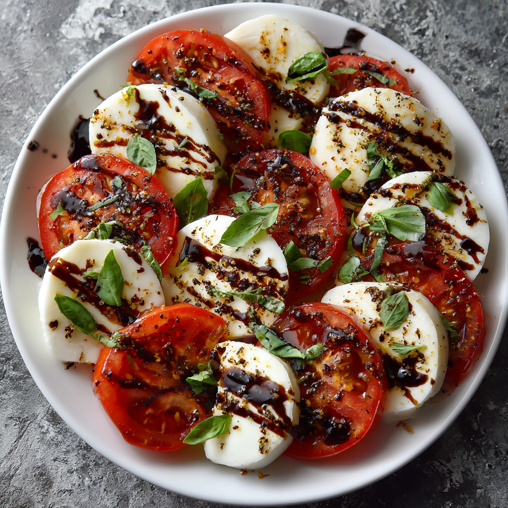 Caprese Salad with Balsamic Glaze Recipe - Recipe Image
