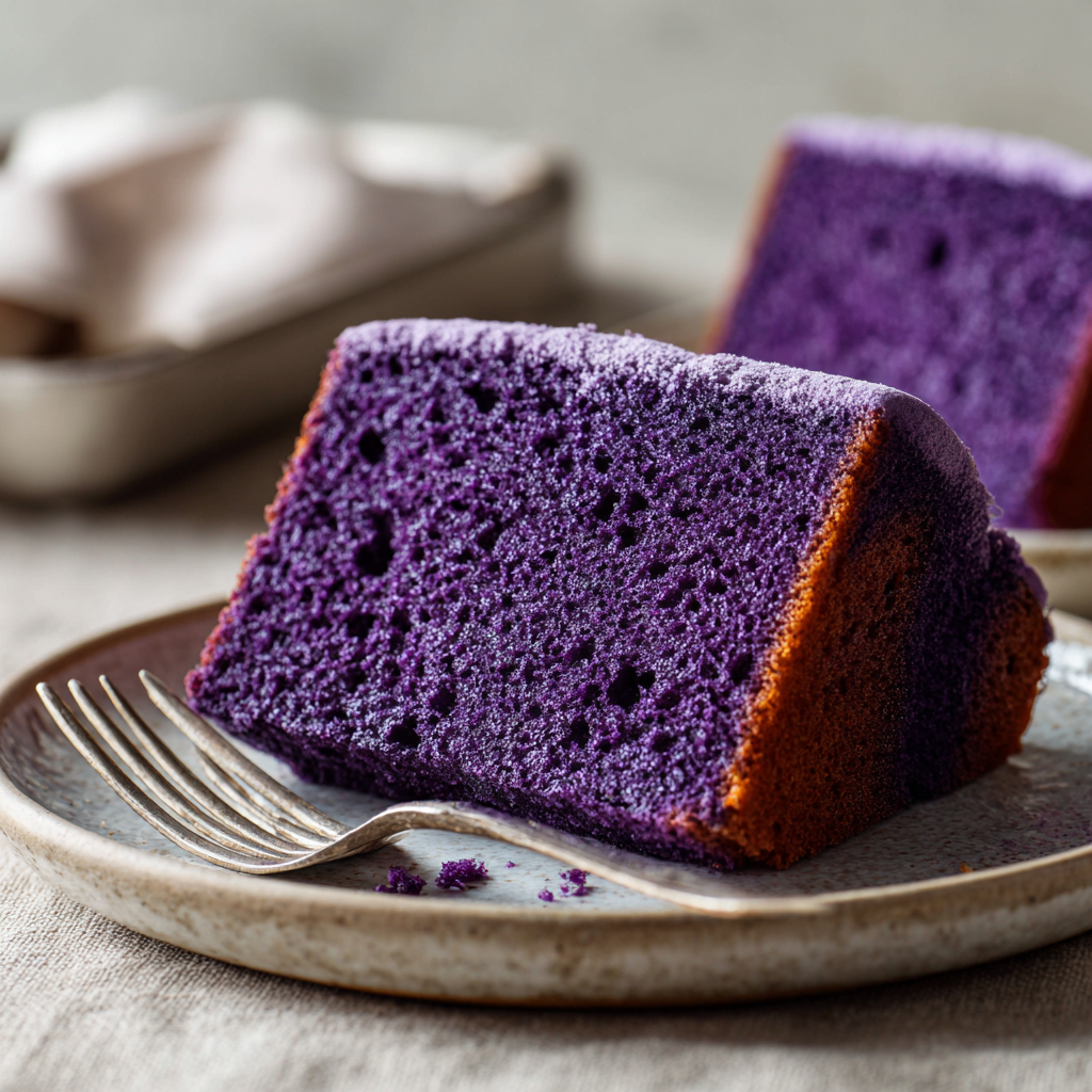 Buttery Ube Pound Cake that Melts in Your Mouth Recipe - Recipe Image