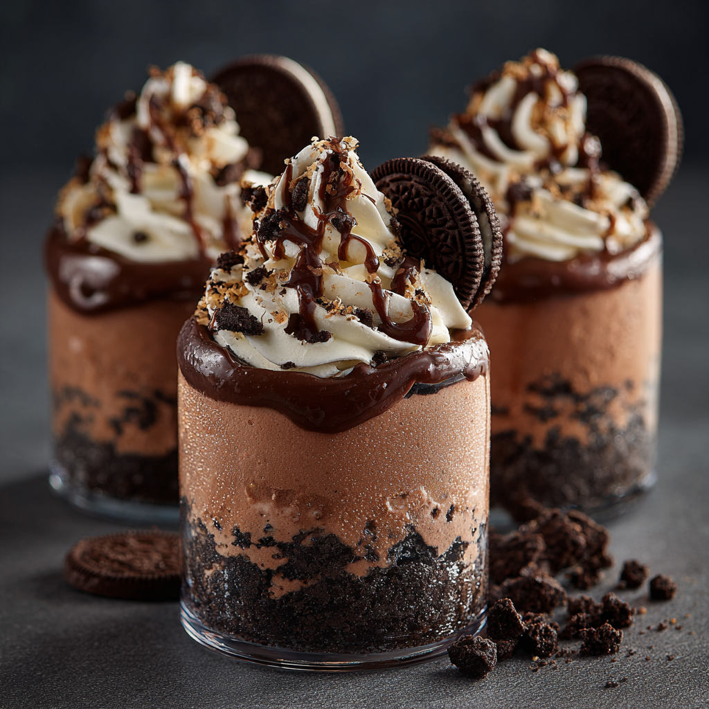 Oreo Nutella Parfait Cups Recipe - Recipe Image