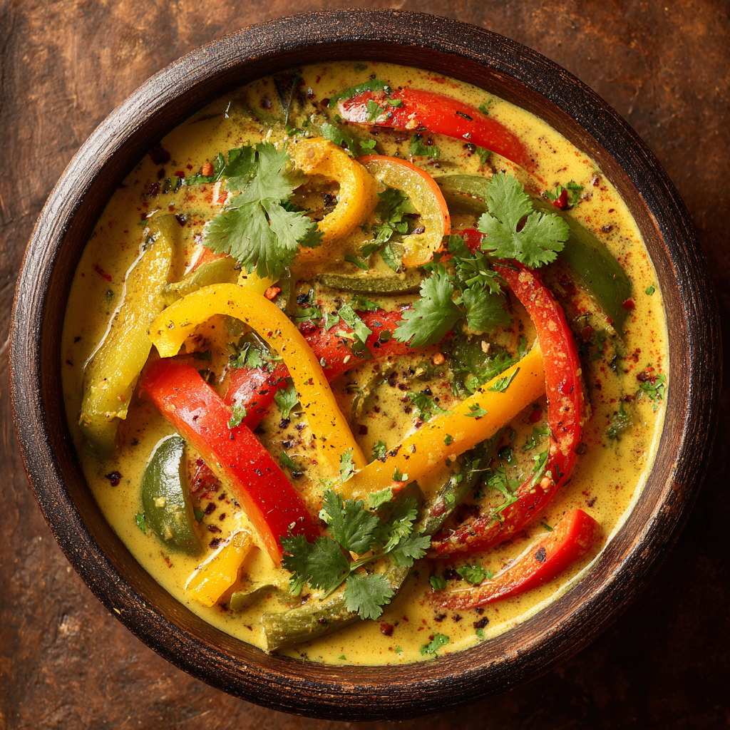 Vegan curry with bell pepper Recipe - Recipe Image