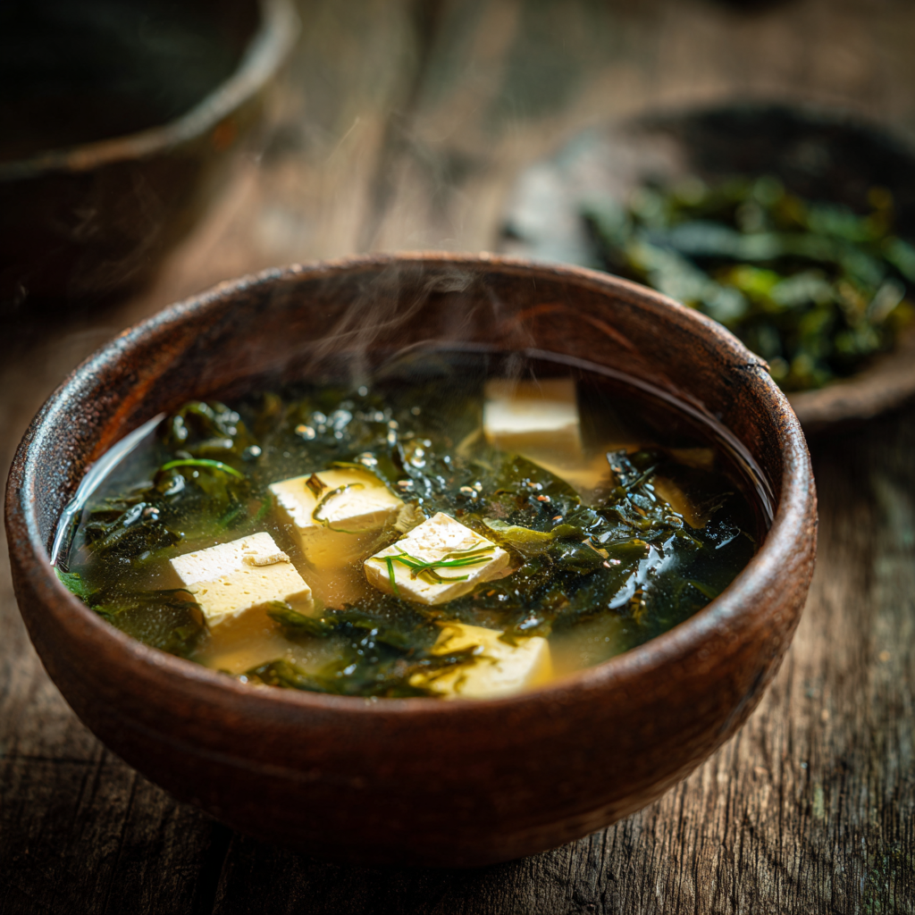 Homemade Miso Soup with Ginger (Vegan) Recipe - Recipe Image