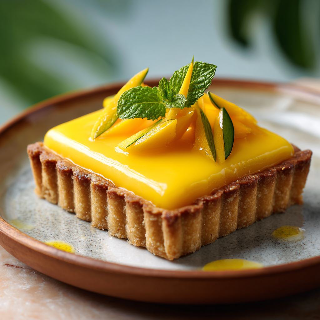 Mango Curd Tart Recipe - Recipe Image