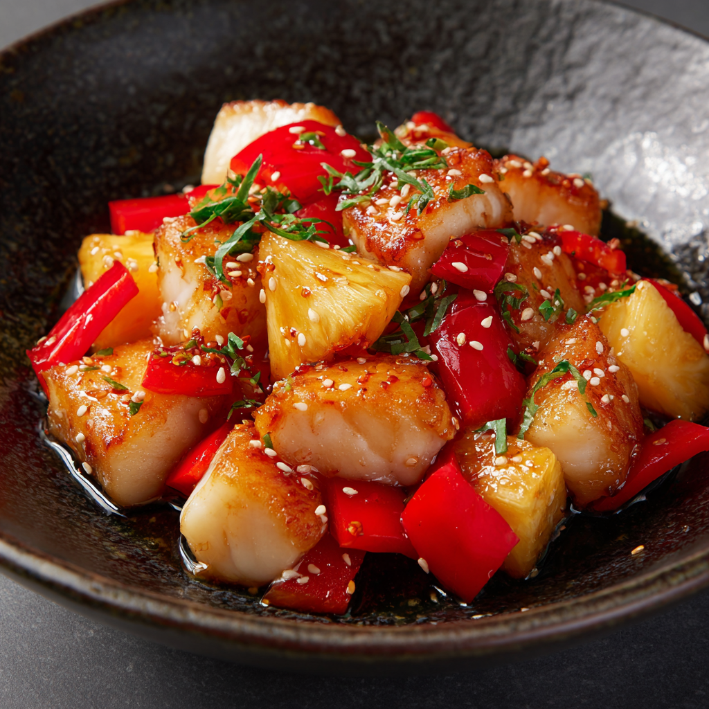 Fish & Pineapple Stir Fry Recipe - Recipe Image