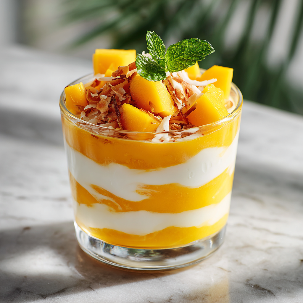 Coconut Mango Parfait Recipe - Recipe Image