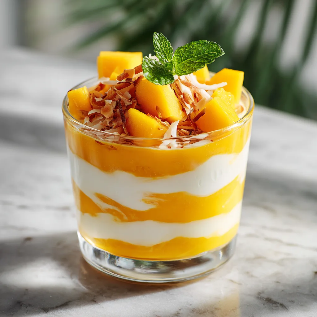 Coconut Mango Parfait Recipe 2 Coconut Mango Parfait Recipe - Recipe Image