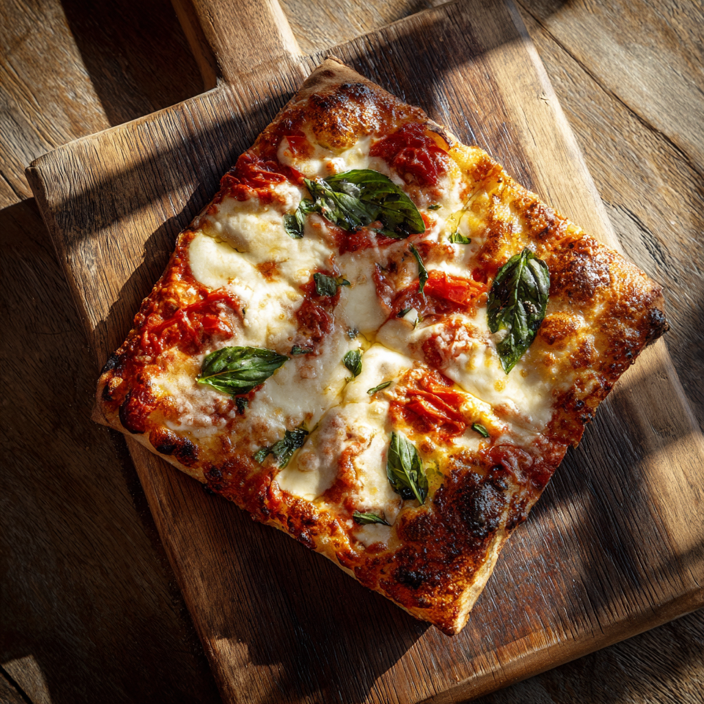 Margherita Oven Pizza Recipe - Recipe Image