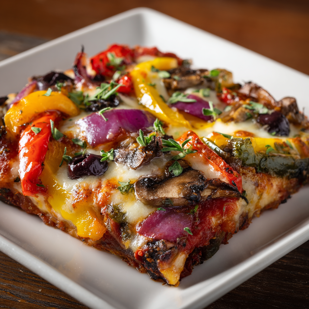 Veggie Supreme Pizza Recipe 2 Veggie Supreme Pizza Recipe - Recipe Image