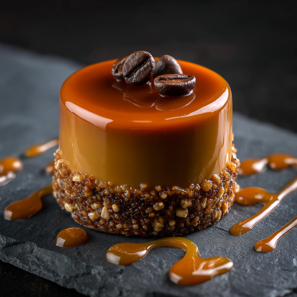 Espresso Caramel Crunch Cylinder Recipe - Recipe Image