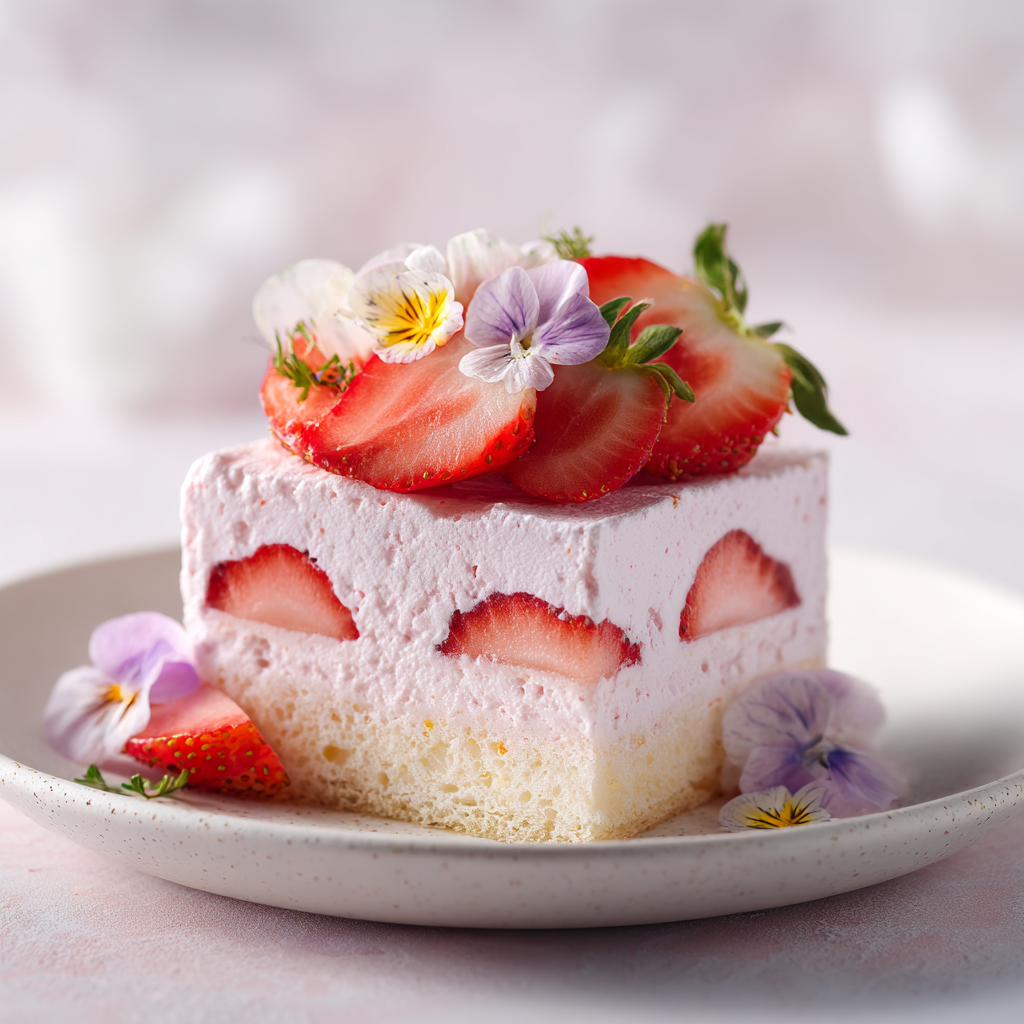 Strawberry Cloud Cheesecake Recipe 2 Strawberry Cloud Cheesecake Recipe - Recipe Image