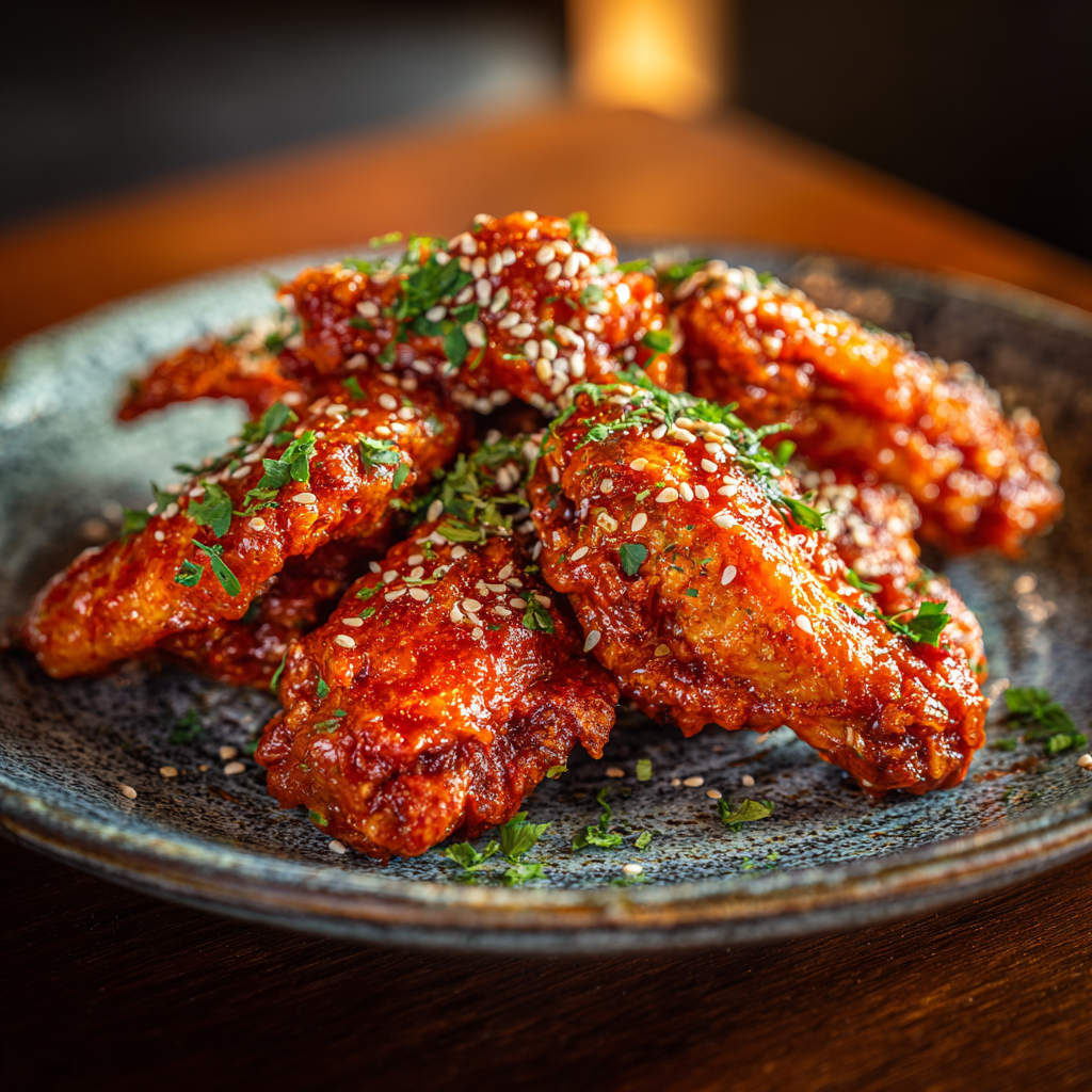 Fiery Mango Habanero Glazed Wings Recipe - Recipe Image